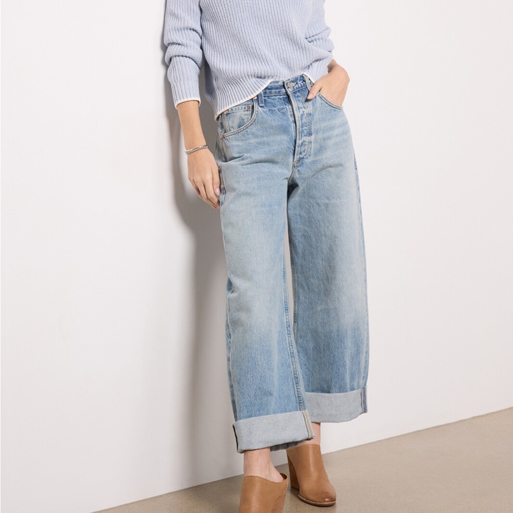 Citizens Of Humanity Light Blue Wide Leg Jeans